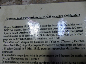Cassel link with Foch and Ypres