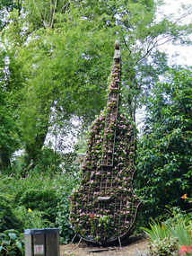 Floral double bass