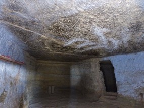 Bare rock in bedroom
