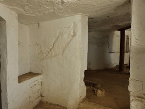 Inside cave house