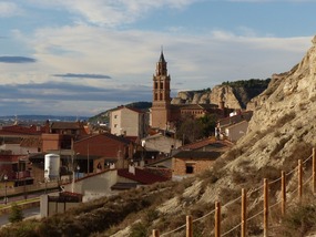 Looking from cave houses towards village