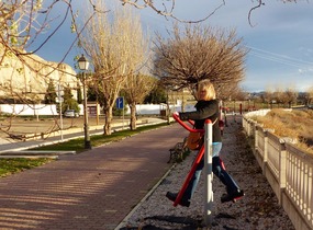 Me getting some much needed exercise!