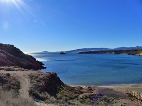 Nudist beach down below