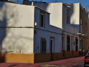 Original cottages among high rise blocks