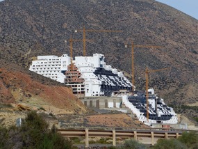 Abandoned hotel complex
