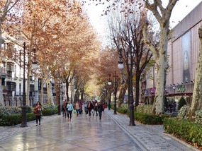 Avenue down to fountain