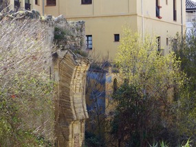 Part of horseshoe arch of watergate