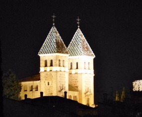 Floodlit church- Toledo