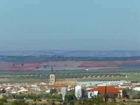 Lovely red earth in the fields