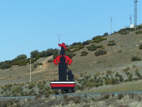 Tio Pepe man - a long way from Jerez