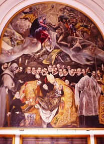 Closer view of El Greco masterpiece