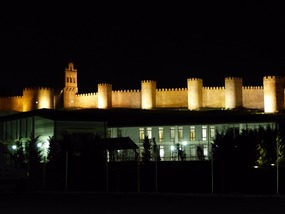 Avila -walls at night