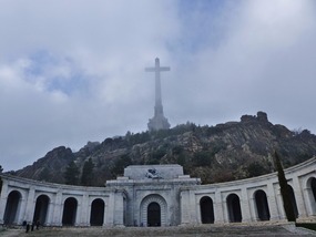 The Basilica and Cross in morning mist