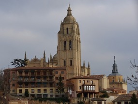View back to the cathedral