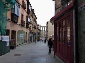 Aqueduct at the end of the street
