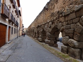 Near the start of the Aqueduct