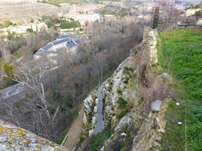 Steep drop
