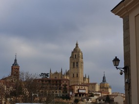 View back to the cathedral