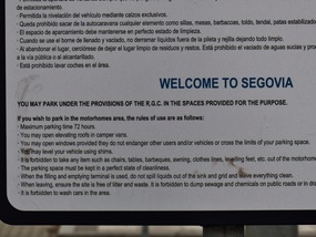 Welcome notice -MH Aire at Segovia