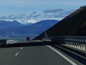 First glimpse of snow on Pyrennees