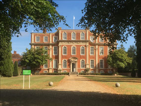 Chicheley Hall where we met Mark's family