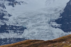 Close-up view of Dome Glacier