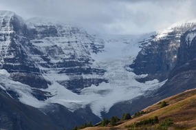 View of Dome Glacier from trail