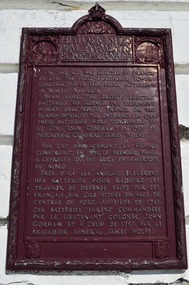 Plaque on Loiusbourg Lighthouse