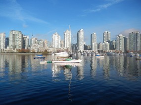 Vancouver skyline looking west