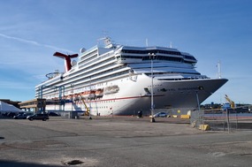 Cruise ship at St John docks