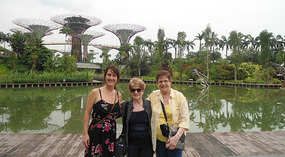 Leesa, Sue and Sal at the Gardens by the Bay