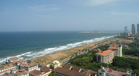 Indian Ocean seen from A & N's apartment