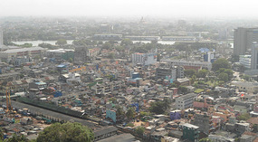 Slave Island as seen from A & N's apartment