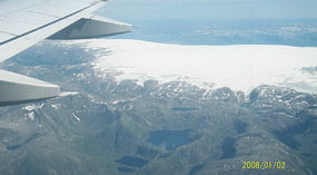 Flying over the Norwegian Alps 