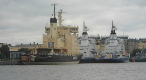 Ice Breakers in Helsinki Harbour