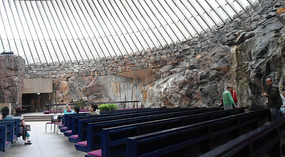 Church carved out of bedrock