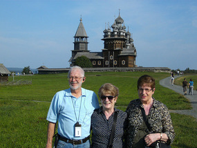 Trev, Sue & Sal at Kizhi