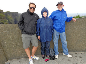 Aaron, Sue & Trev at the Cliffs