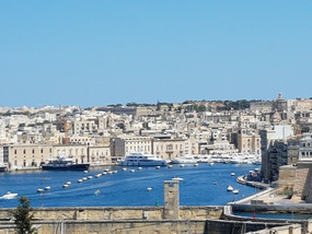View to Valletta harbour