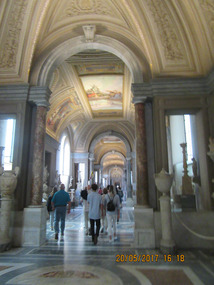 On the way to Sistine Chapel