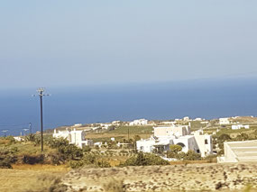Arriving in Santorini
