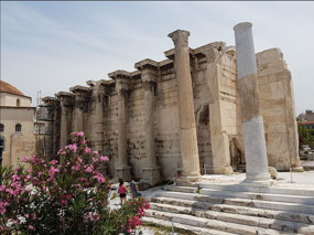 Library of Hadrian - on way to the  Plaka