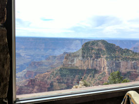 Our view at lunch from Lodge at North Rim Grand Ca