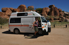 DH & Casper In Front Of Devils Marbles