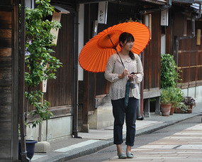 Posing In The Geisha District