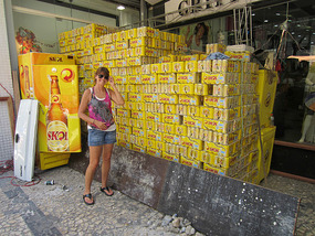 Beer Stash Along Parade Route