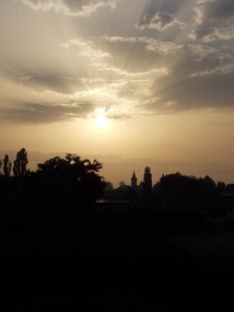 Setting sun