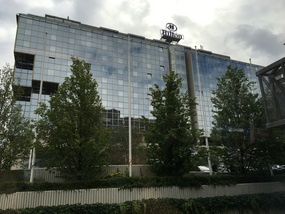 Picture of our hotel, taken from the bus