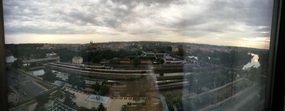The view from our Prague hotel room