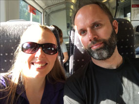 On the train